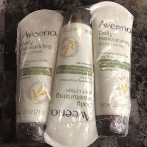 Lot of 3 aveeno bday lotion